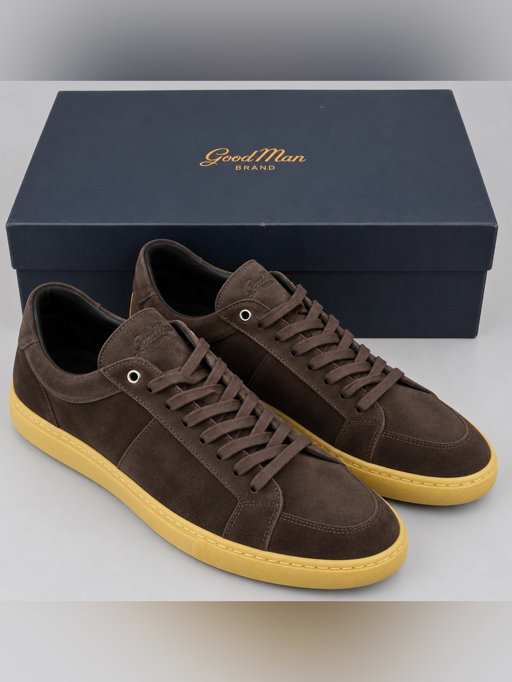 Good Man Brand Edge Modern Sport Brown Suede Sneakers Men’s 9.5 NIB